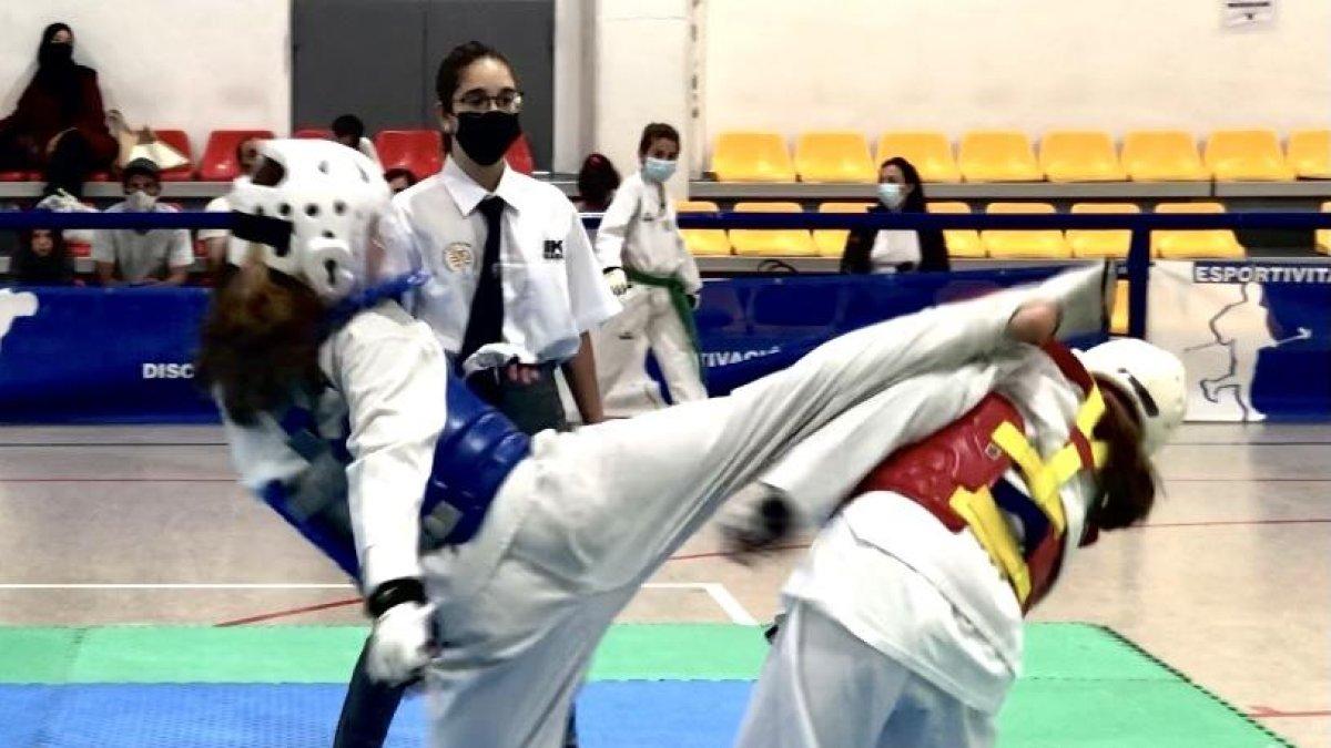 Un moment de la competició infantil