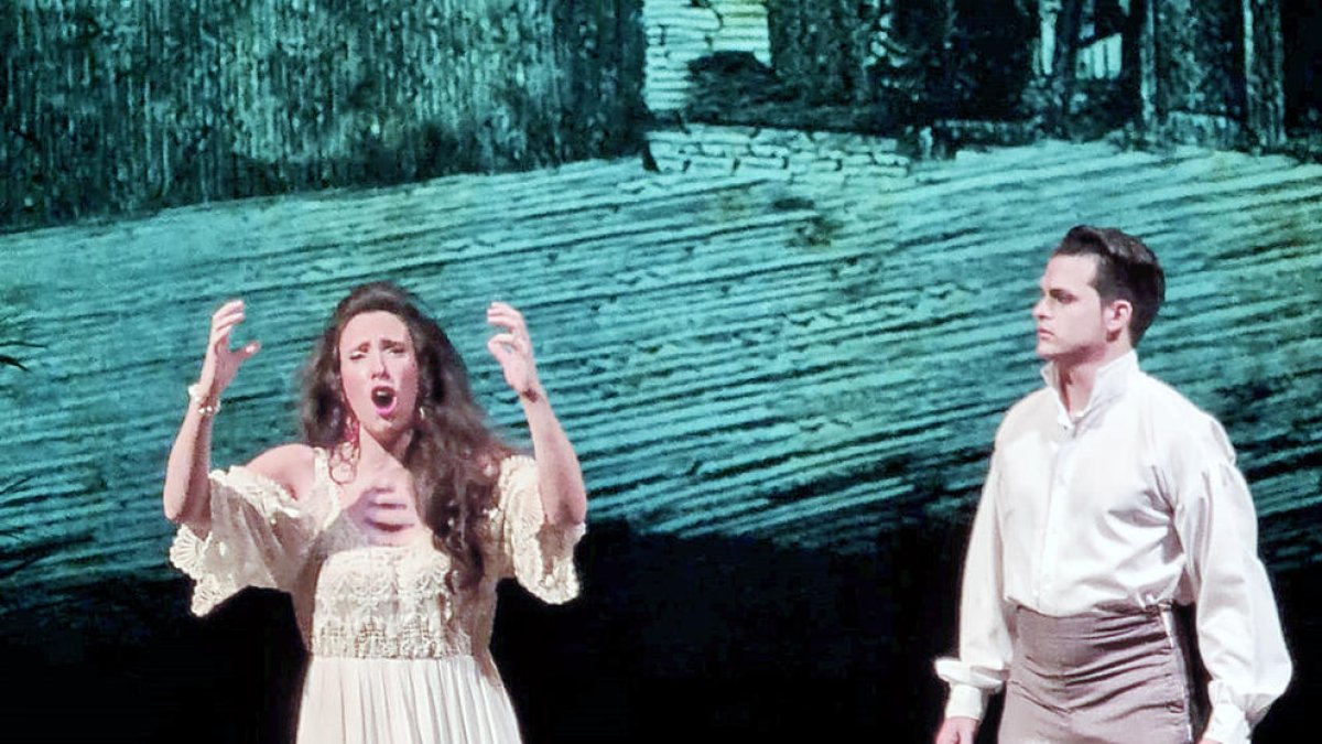 Un instant de la representació de la sarsuela 'Cecilia Valdés'.