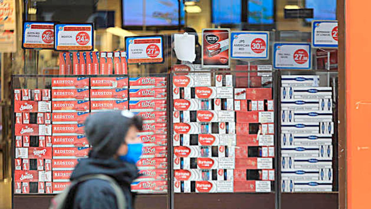Un comerç de tabac a Andorra.