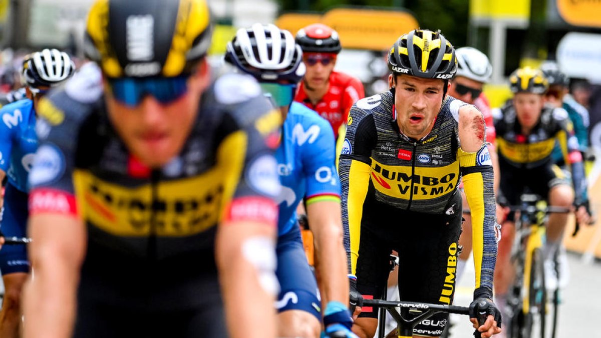 Triomf de Merlier en un dia marcat per les caigudes