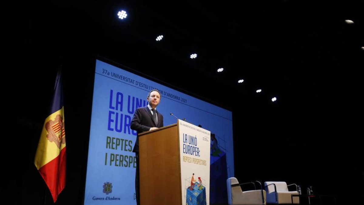 El cap de Govern durant la seva ponència