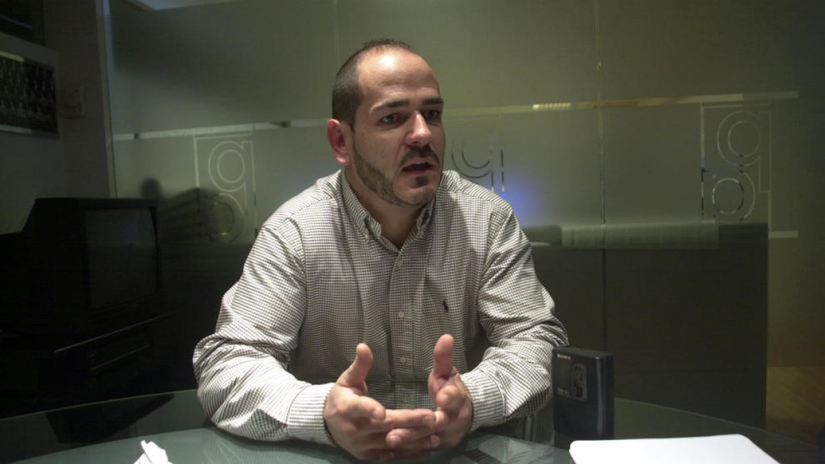 Joaquim Sobré, durant una entrevista.