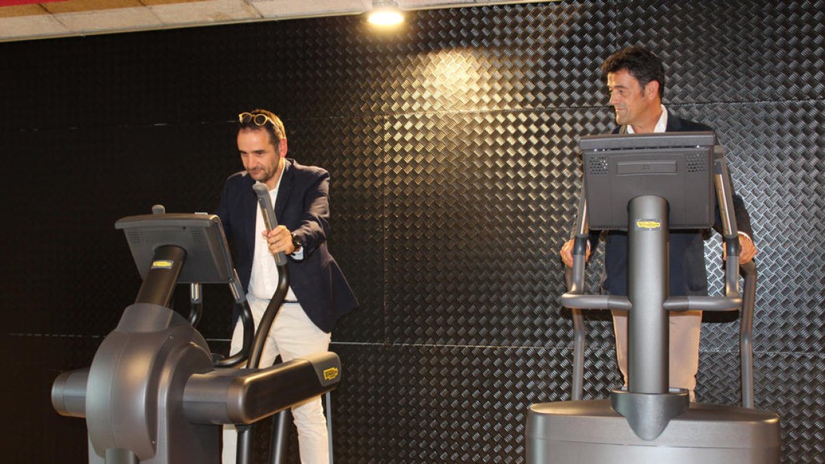 Mortés i Serracanta, ahir al gimnàs del CEO.
