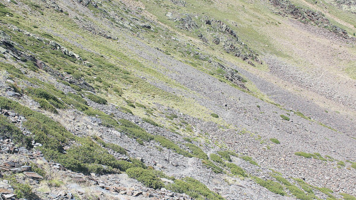 Tanca a les Canyorques del Comapedrosa.