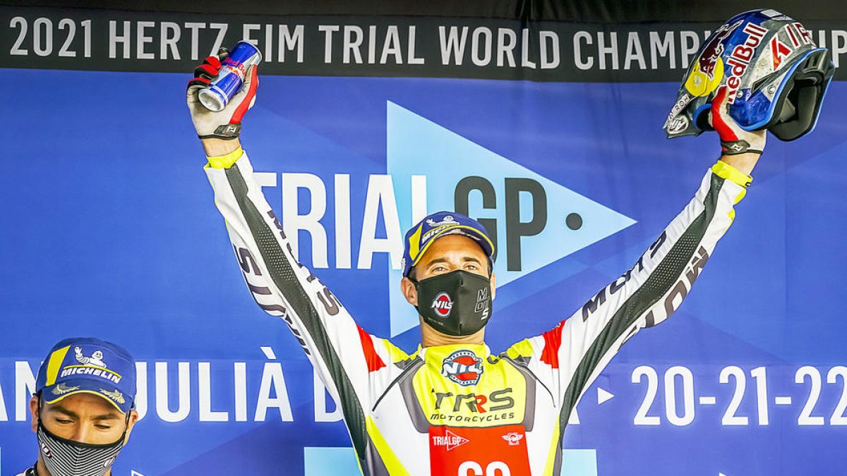 Adam Raga, guanyador de la segona jornada del Gran Premi d'Andorra de trial.