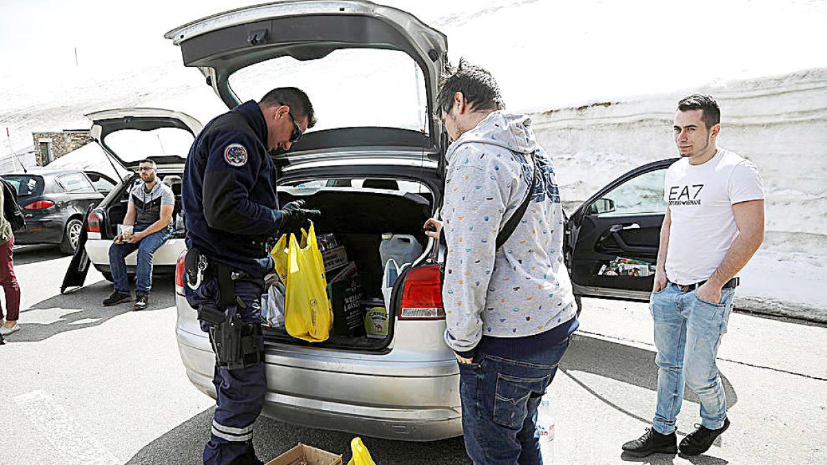 Un control a la duana del Pas.