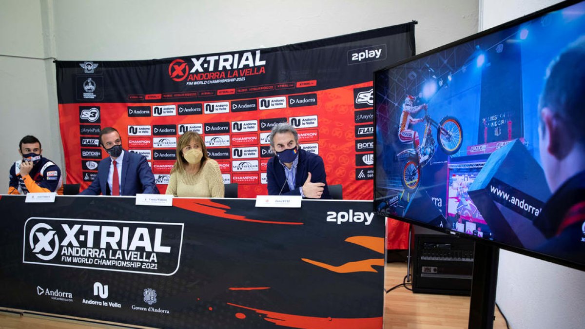Ahir es va presentar l'X-Trial, que se celebrarà dissabte al Poliesportiu.