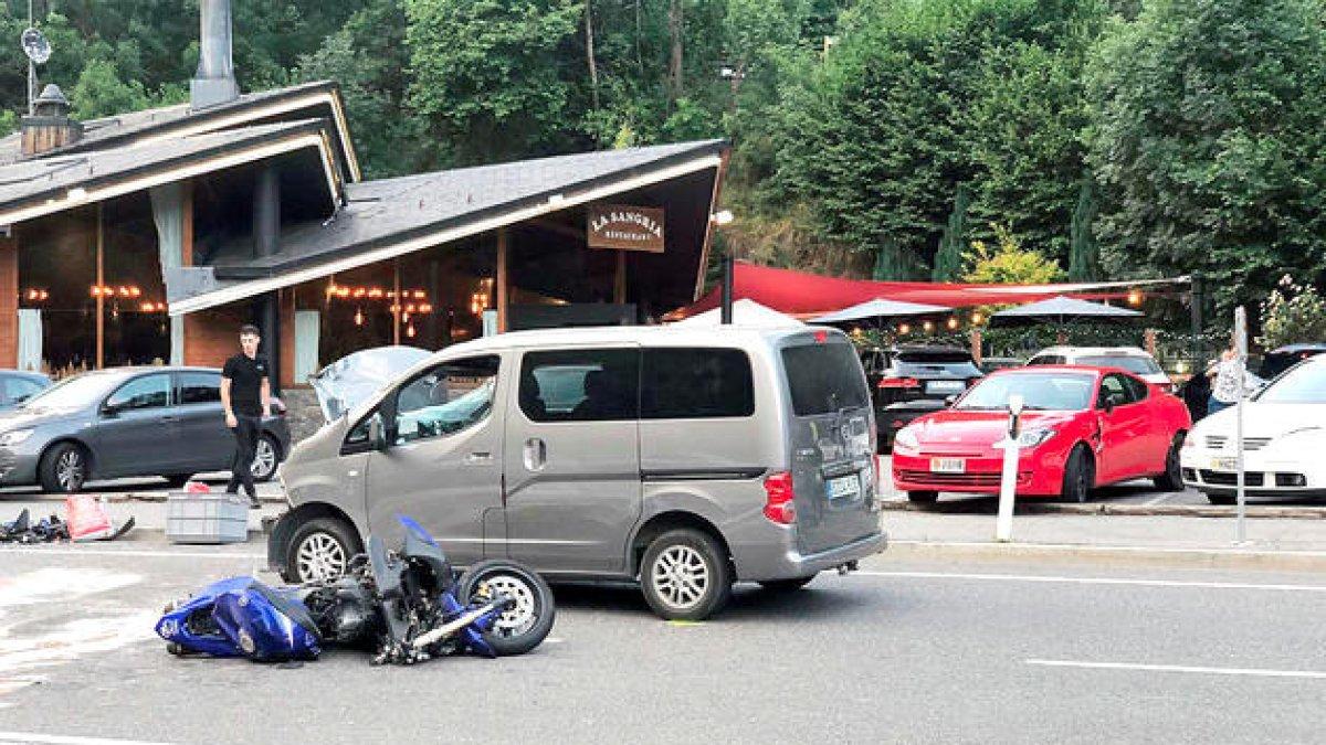 Els vehicles implicats a l'accident.