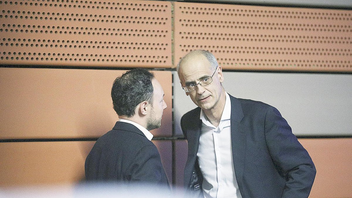El cap de Govern, Xavier Espot, i l'exlíder de l'executiu Toni Martí.