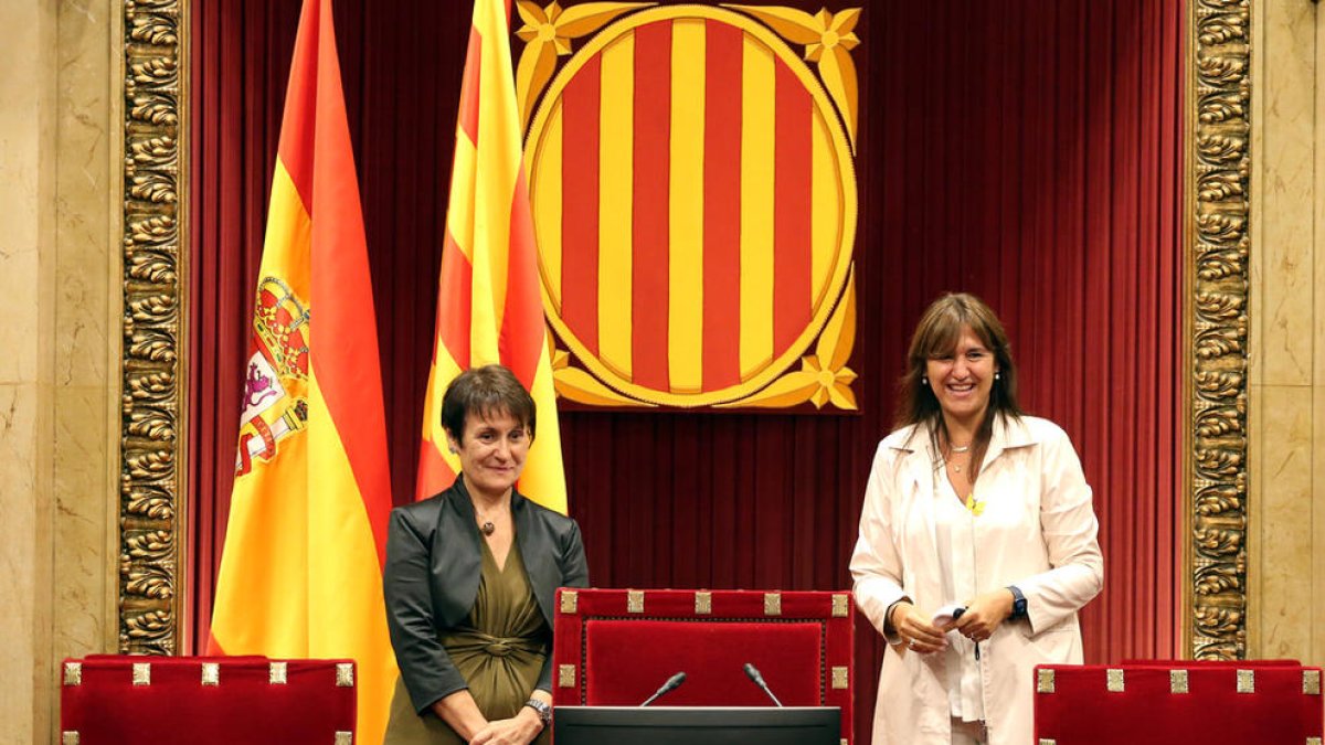 Suñé visita el parlament de Catalunya