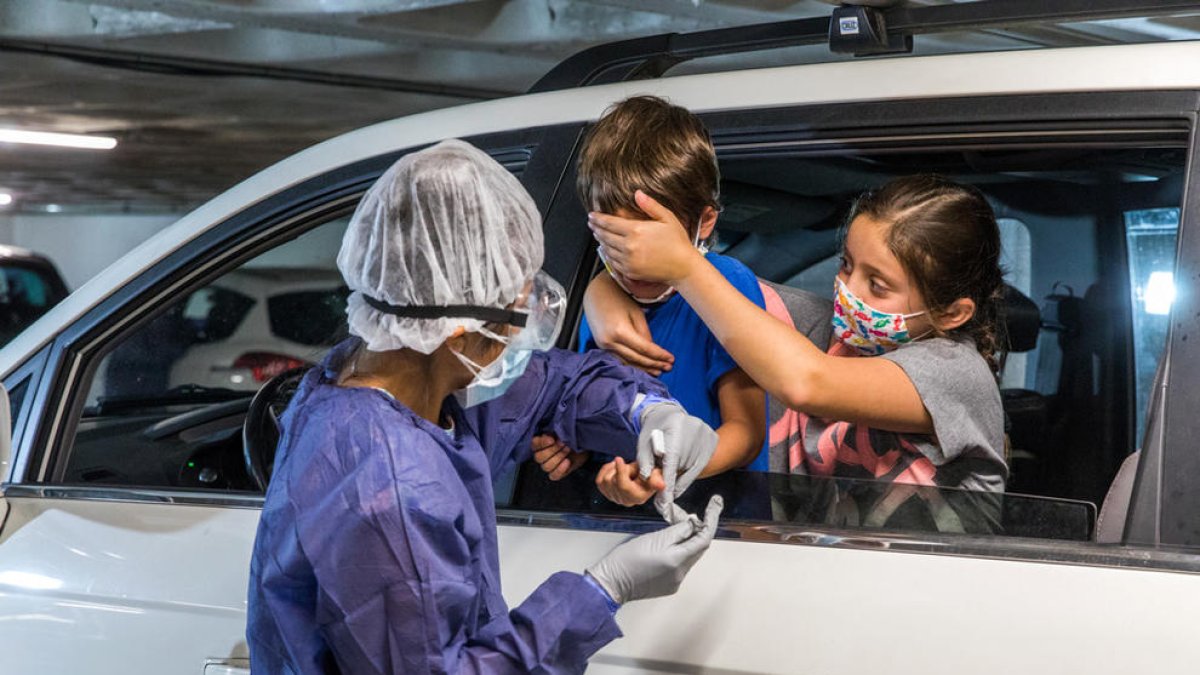 Test d'antígens a infants.