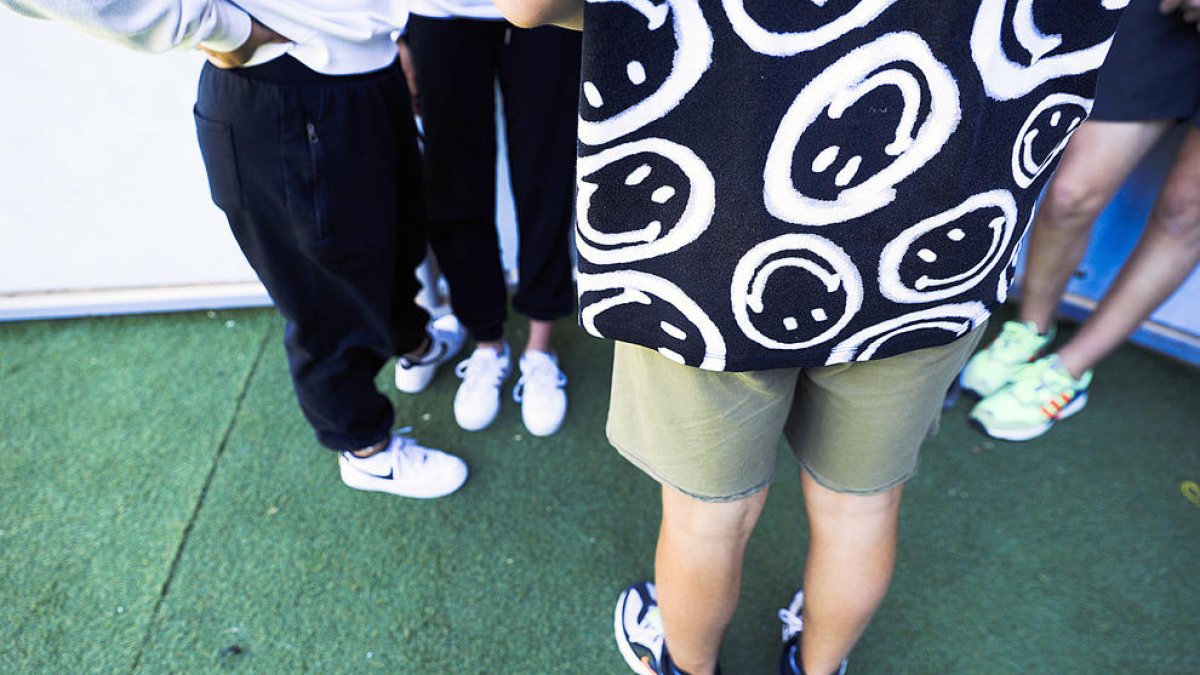 Alumnat de l'escola secundària d'Encamp.