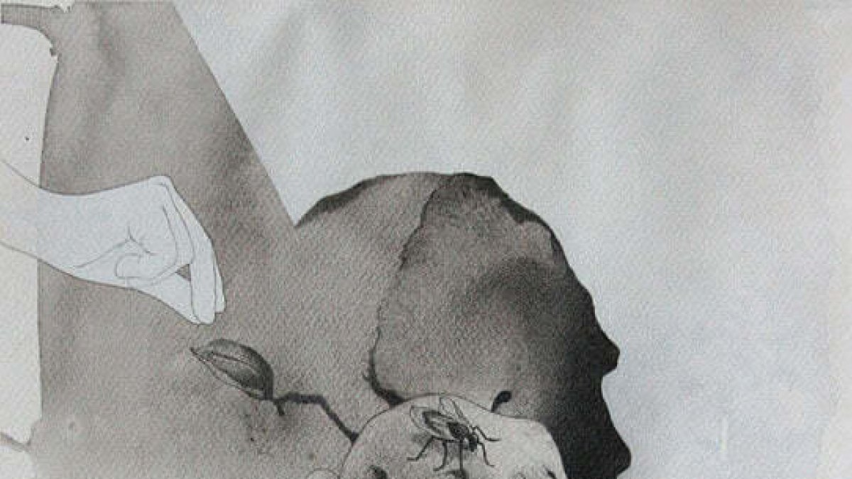 Dibuix de l'artista Martín Blanco, professor del taller d'il·lustració de La Capsa