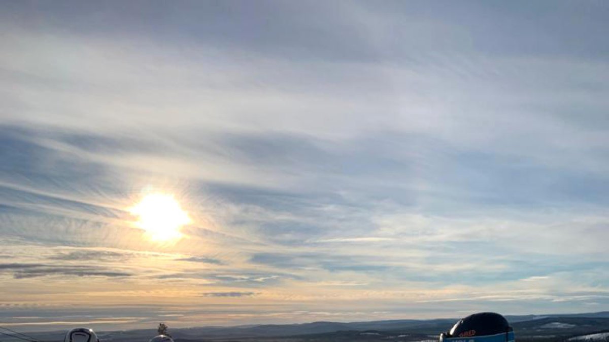 Entrenaments dels esquiadors a Suècia.