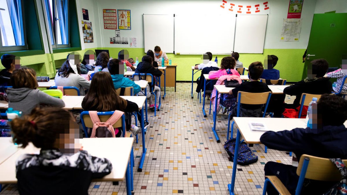 Imatge d'arxiu d'una aula del Lycée.