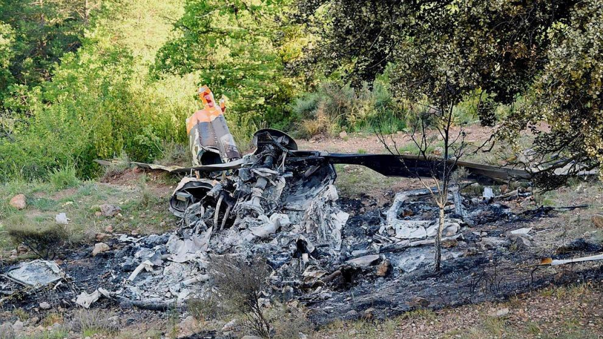 Imatge de l'accident.