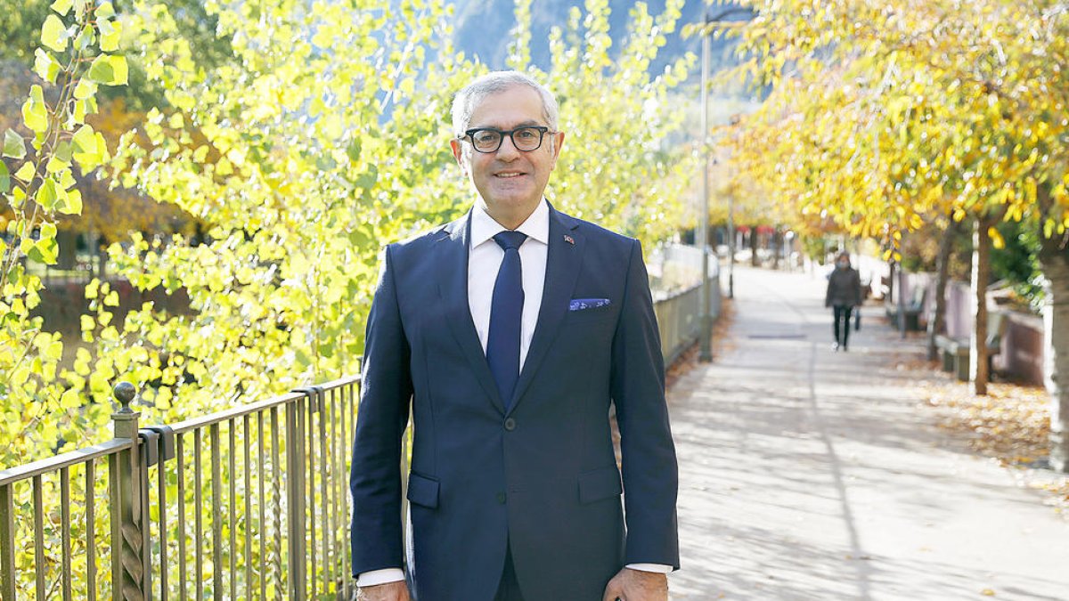 L'ambaixador de Turquia a Andorra, Burak Akçapar, ahir a Andorra la Vella.