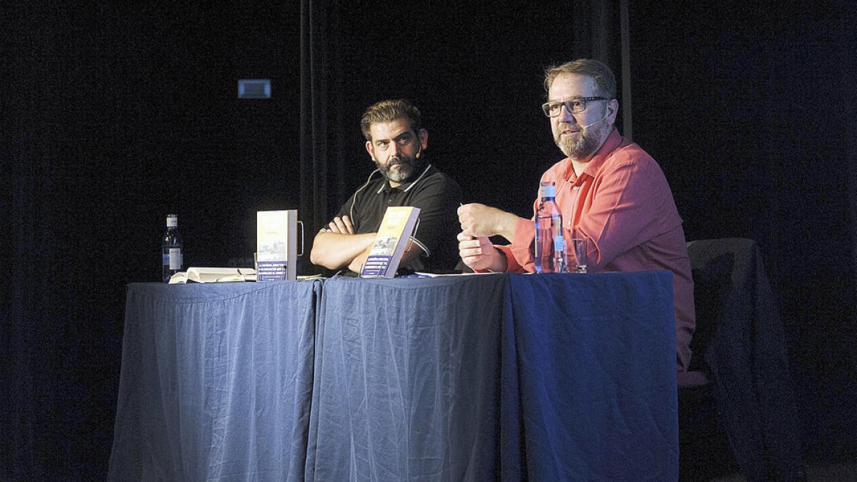 Iñaki Rubio i David Gálvez a la presentació.