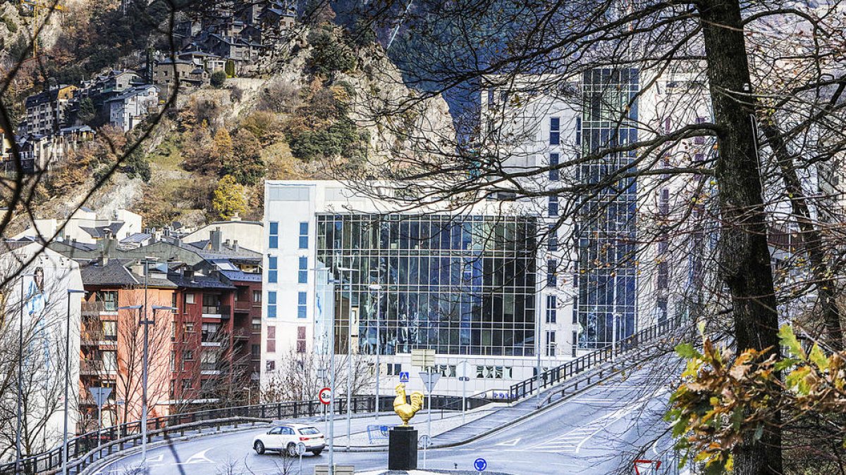 El despatx central de la policia.