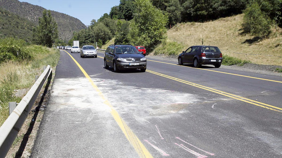 El tram de la C-14 entre Ponts i Bassella és un dels més perillosos de la xarxa viària catalana.
