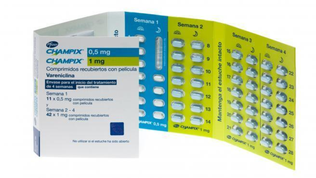 Champix, un fàrmac per deixar de fumar.