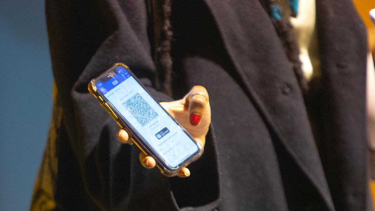 Un certificat Covid digital.