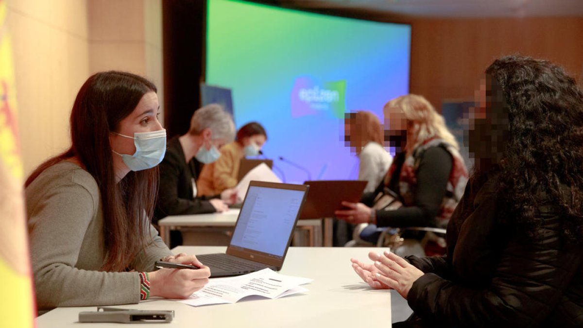 Entrevistes durant el Job Meeting.