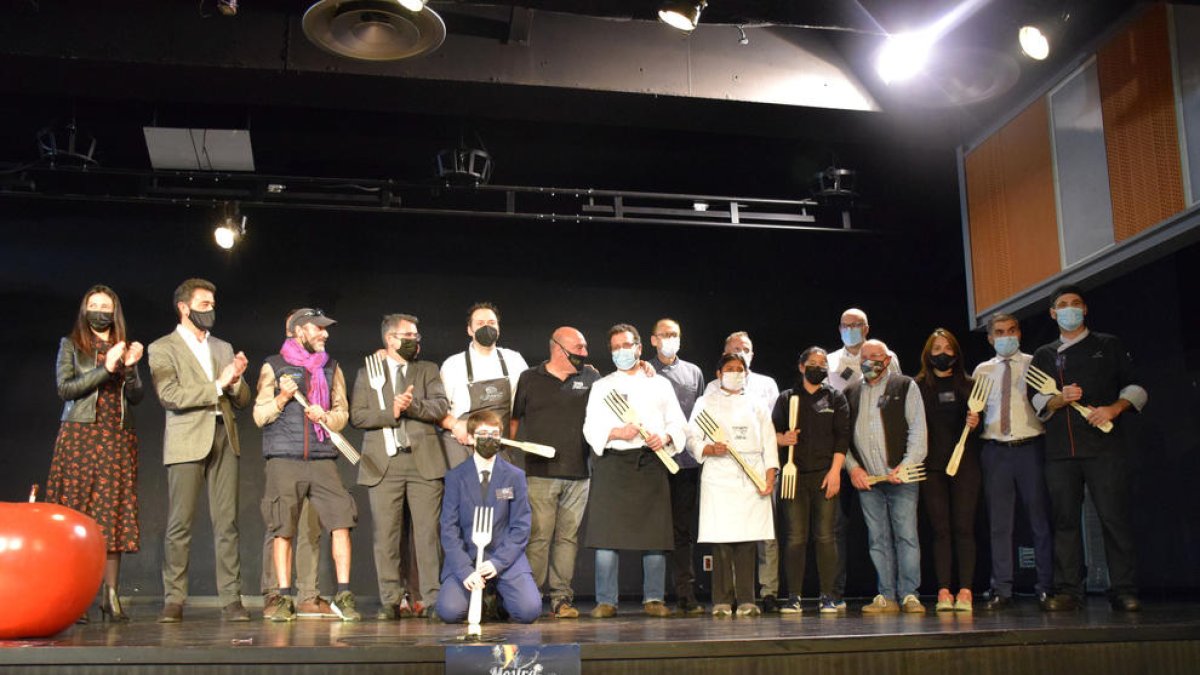 Els restauradors que han participat a la Mostra Gatronòmica d'Ordino.