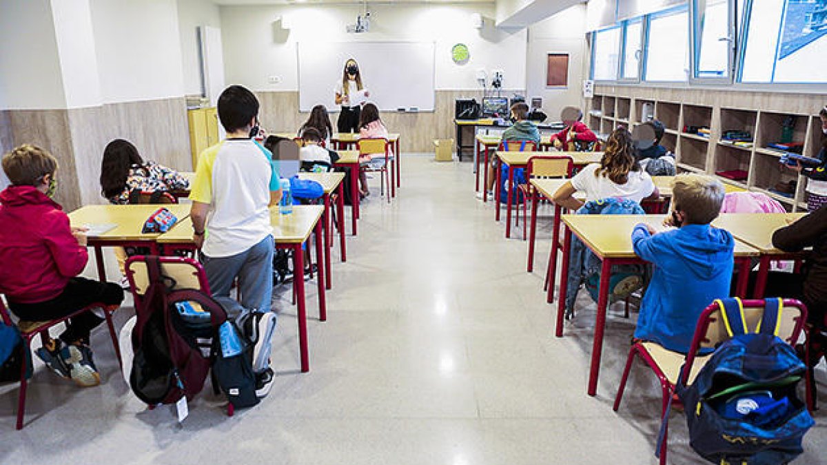 Una aula del sistema educatiu andorrà.