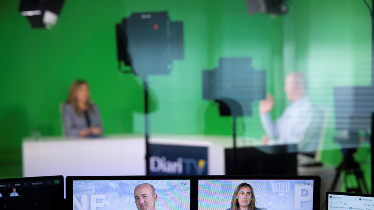 Alfons Godall durant l'entrevista al programa 'Parlem-ne', de Diari TV.