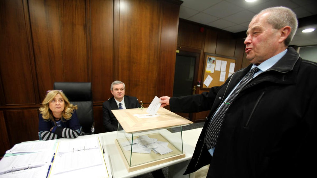 Juan Antonio del Pino, en les últimes eleccions al CRE.