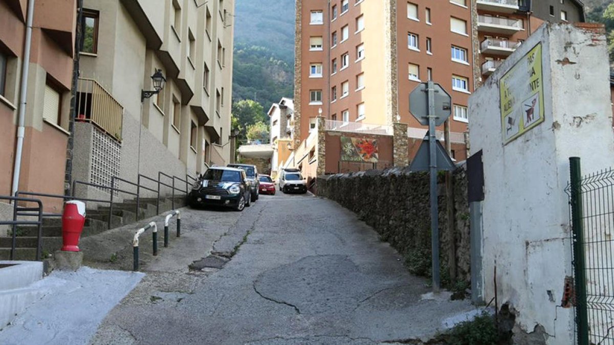 Estat actual del pujador dels Fontanals del Pui, a la zona del Solà.