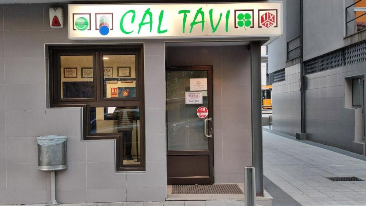 El punt de venda de loteria d'Escaldes