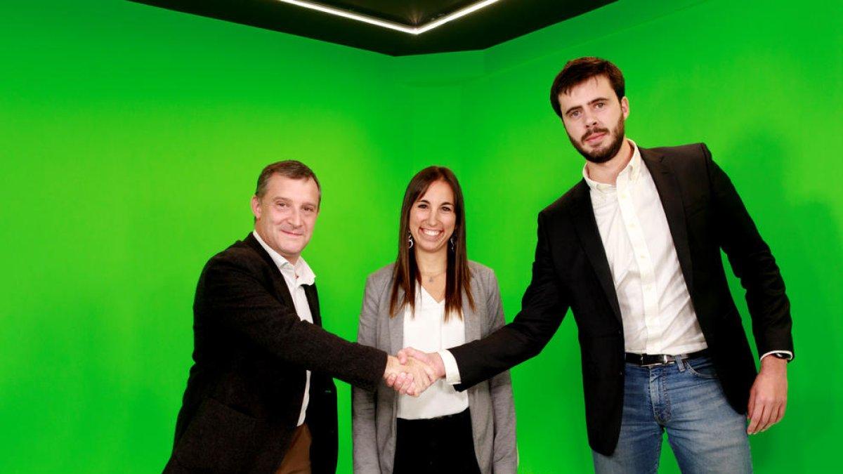 Majoral i Cairat, ahir durant el debat organitzat pel Diari.