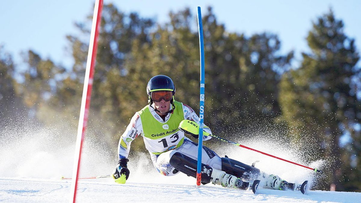Axel Esteve, en una competició