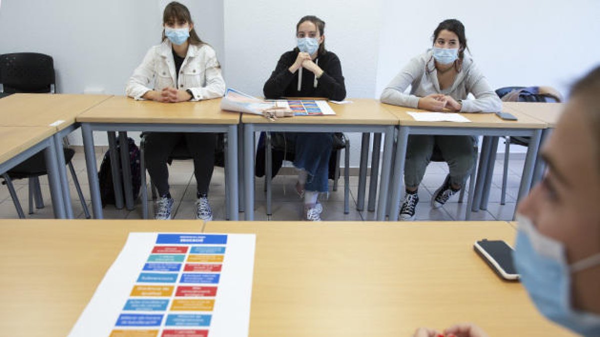 Ester Vilarrubla es va reunir amb els joves