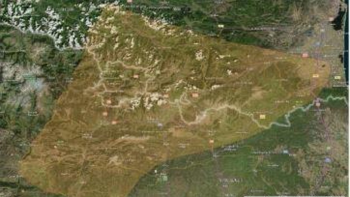 La zona del Principat que estudia el projecte