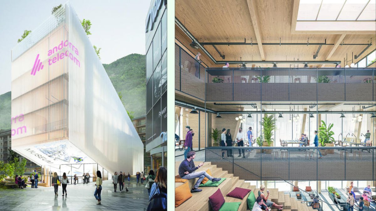 El projecte de la nova seu d'Andorra Telecom.