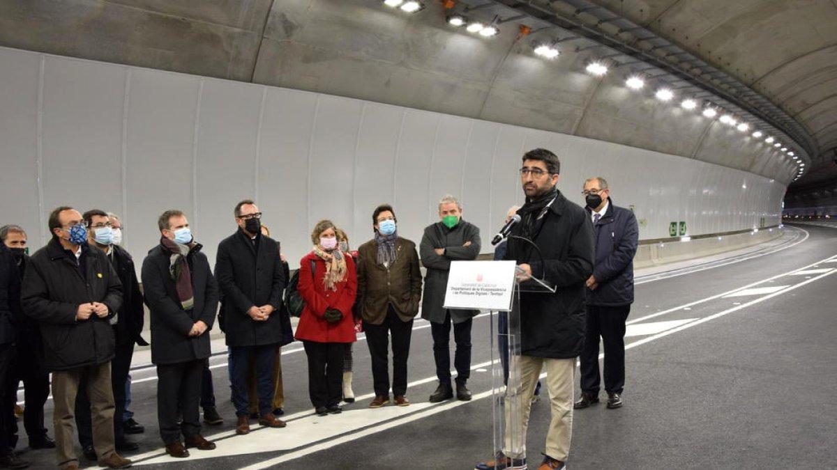Inauguració del túnel de Tresponts.