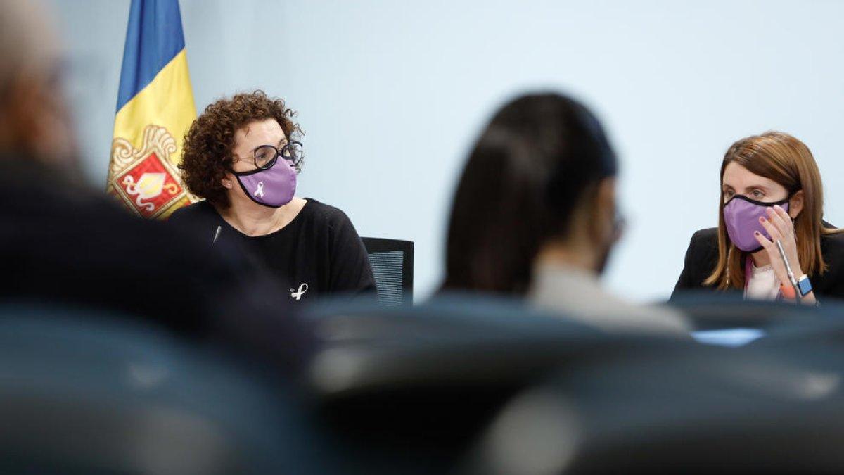 Roda de premsa sobre la violència envers les dones