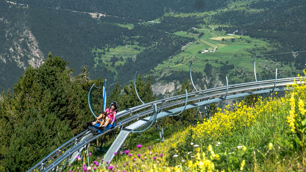 Visitants al parc durant aquest estiu