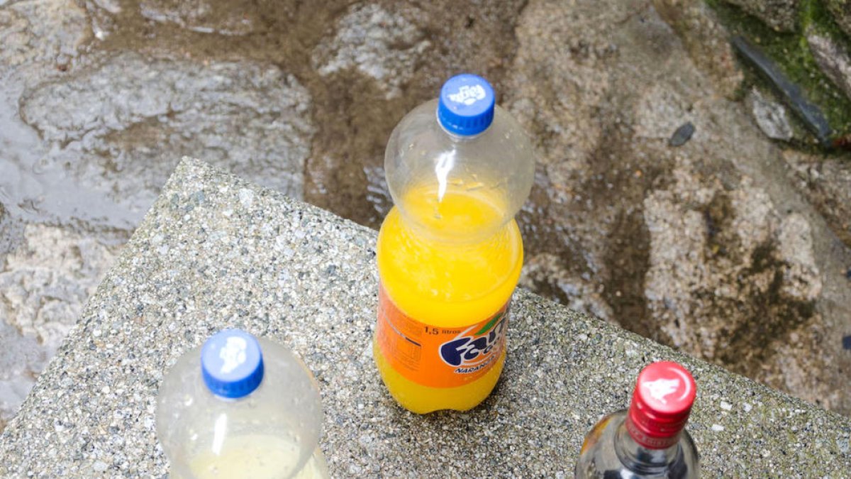 Restes d'un botellot.
