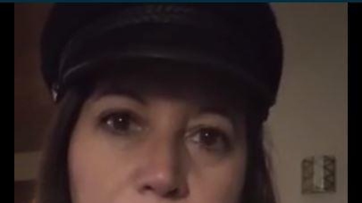 Catherine Techer en el vídeo publicat a xarxes socials