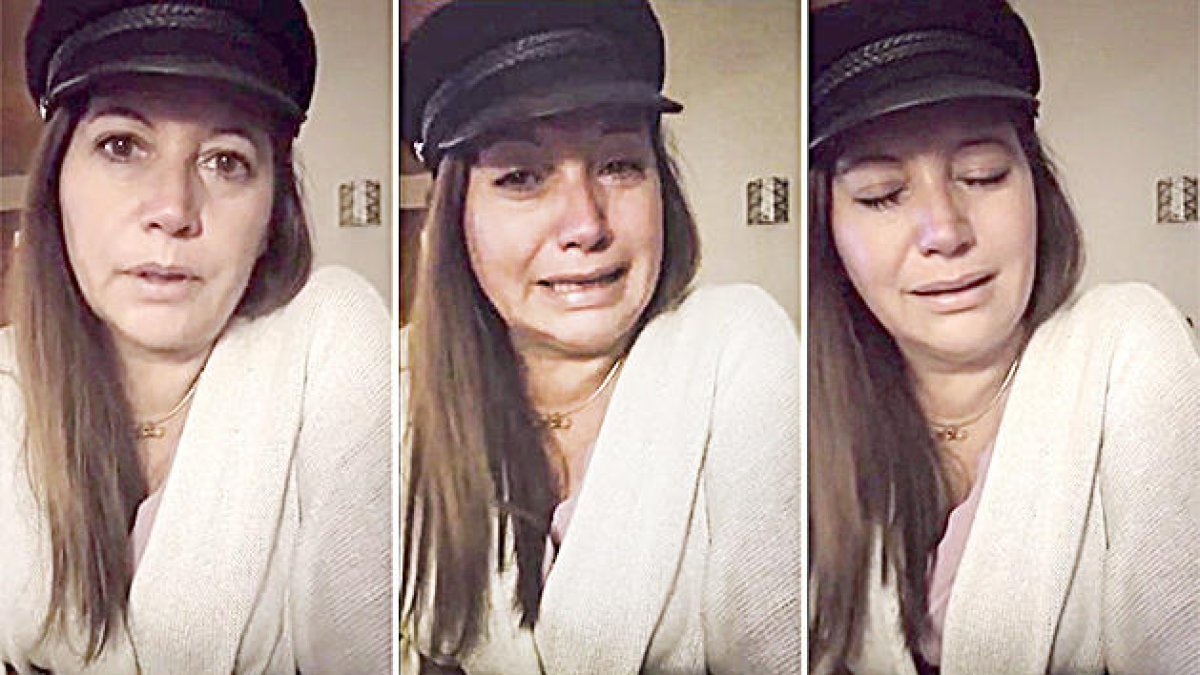 Catherine Techer al vídeo publicat a les xarxes.