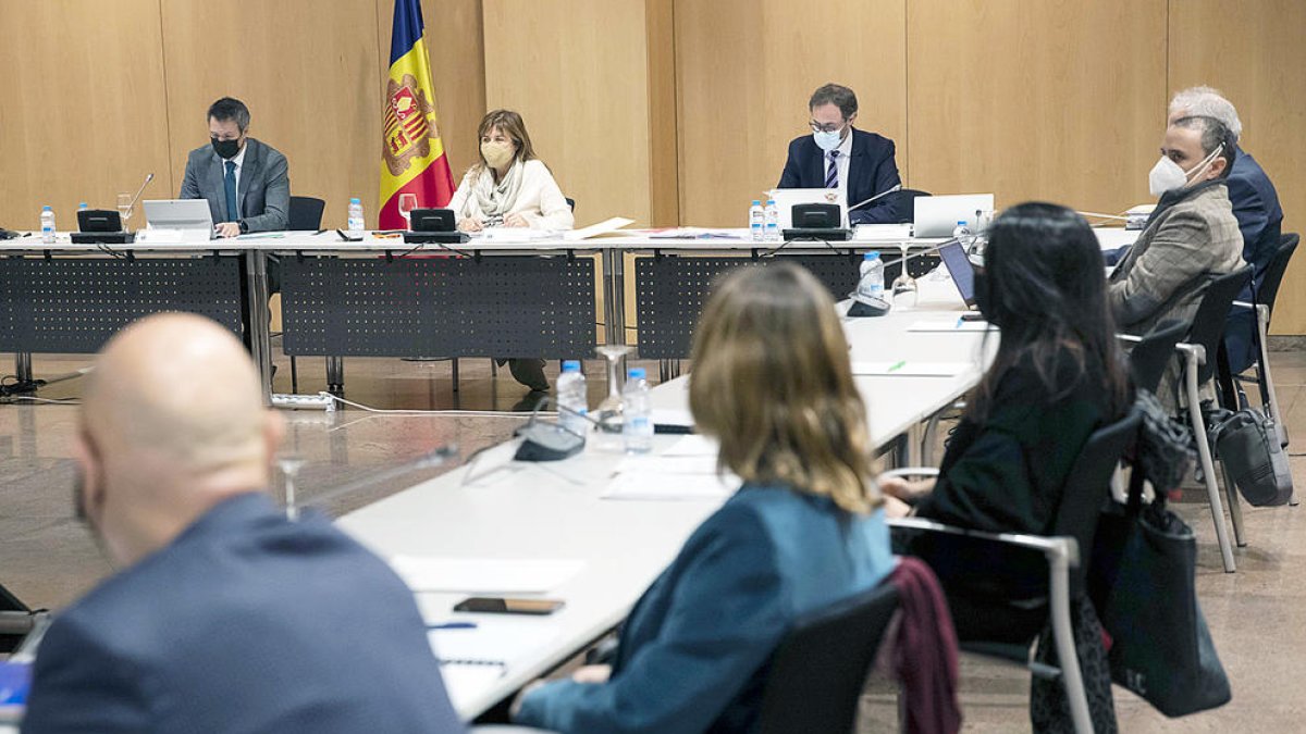 Moment de la trobada dels responsables dels comuns andorrans.