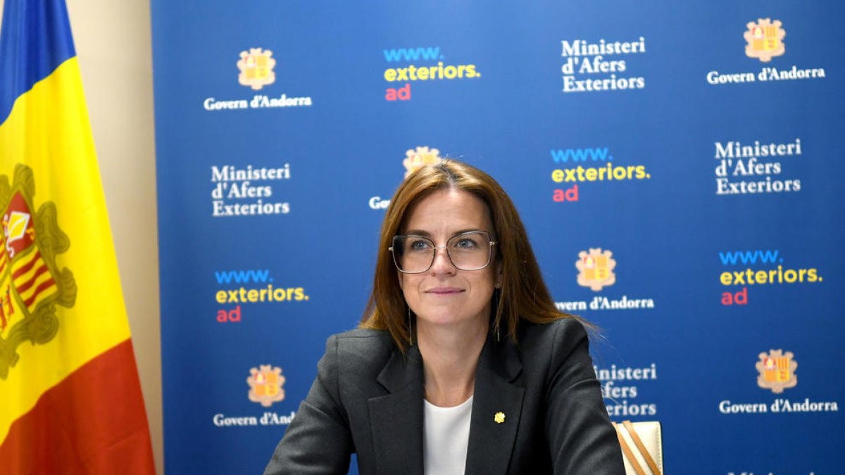 Sílvia Riva, durant la Reunió Iberoamericana