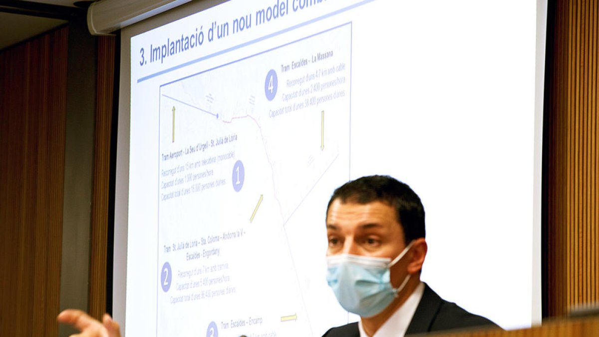 El ministre de Presidència, Economia i Empresa, Jordi Gallardo.