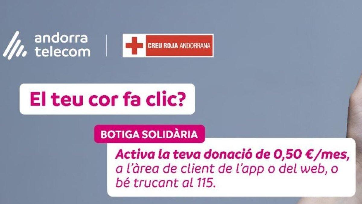 Andorra Telecom promociona les donacions solidàries