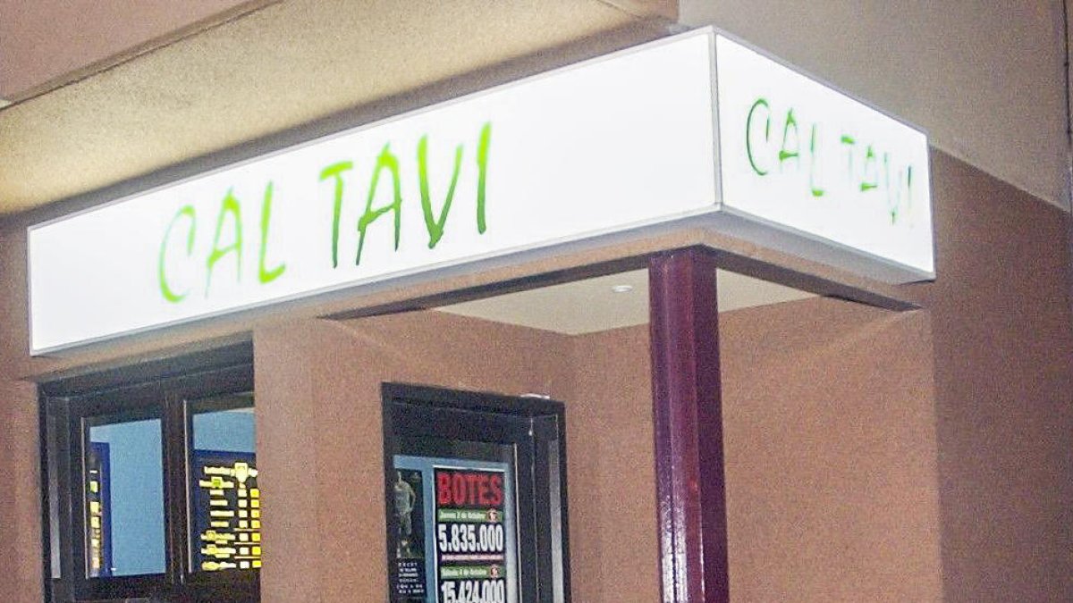 L'administració de loteria de Cal Tavi, on es va validar la butlleta guanyadora.