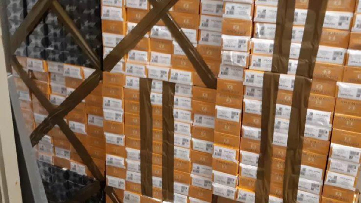 Tabac intervingut pels duaners francesos.